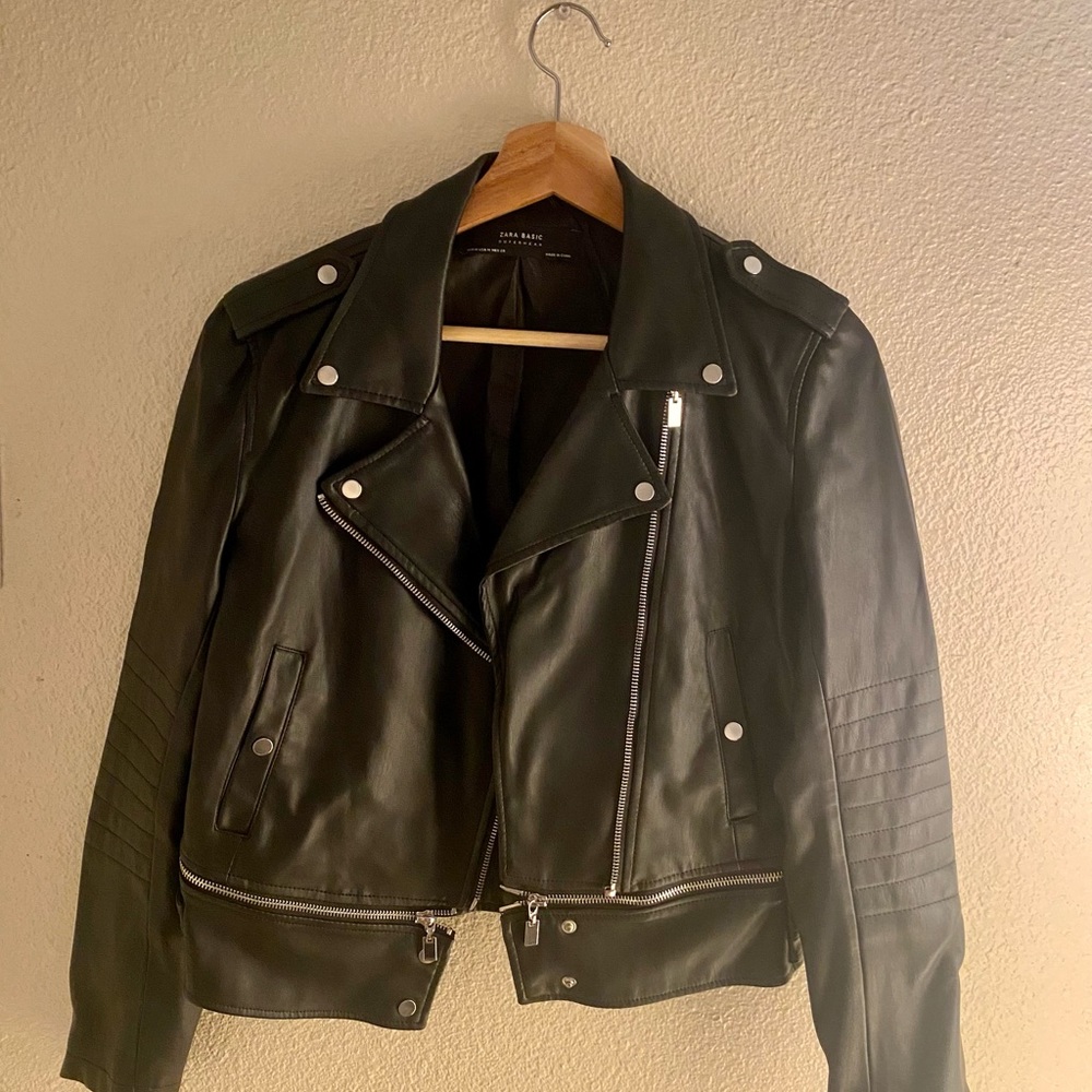 Faux Leather Jacket